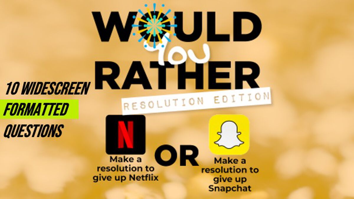 Would You Rather Resolution Edition image number 1